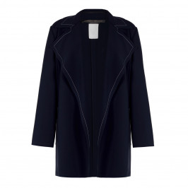 MARINA RINALDI FLUID JACKET NAVY - Plus Size Collection