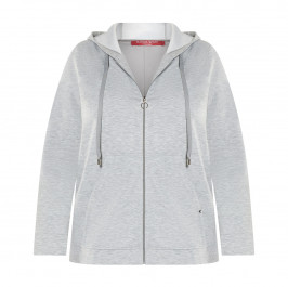 MARINA RINALDI SCUBA JERSEY HOODY GREY - Plus Size Collection