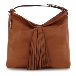 ABRO TAN LEATHER HOBO BAG - Plus Size Collection