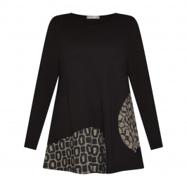 Alembika Tunic A-Line Black and Smoke - Plus Size Collection