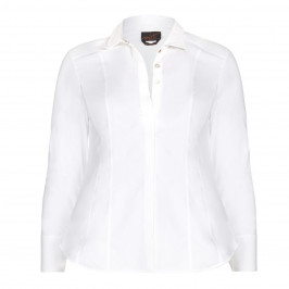 Ashley Graham x Marina Rinaldi fitted cotton shirt - Plus Size Collection