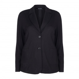 BEIGE label black punto jersey blazer JACKET - Plus Size Collection