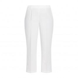 BEIGE PULL ON TROUSER WHITE - Plus Size Collection