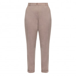 Elena Miro Trousers Slim Leg Taupe  - Plus Size Collection