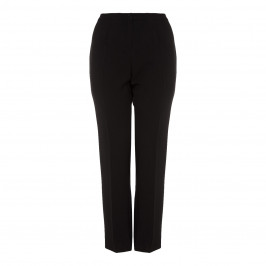 ELENA MIRO BLACK FRONT CREASE FRONT FASTEN TROUSER - Plus Size Collection