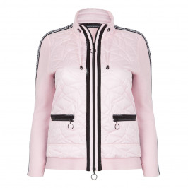 FABER PADDED ZIP-UP JACKET WITH WORD TRIM - Plus Size Collection