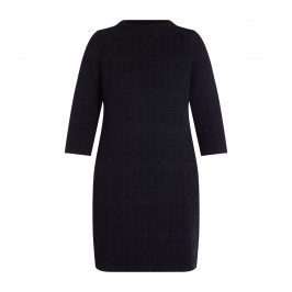 FABER KNITTED DRESS BLACK - Plus Size Collection