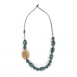 FACTUR NECKLACE GREEN - Plus Size Collection