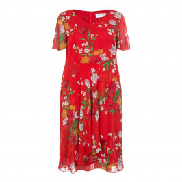 GAIA FLORAL PRINT TEA DRESS - Plus Size Collection