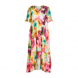 Georgedé Maxi Dress Floral Watercolour - Plus Size Collection