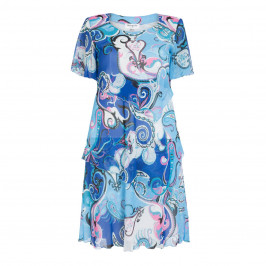 Georgedé PAISLEY PRINT CHIFFON LAYER DRESS - Plus Size Collection