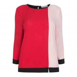 GAIA RED AND PINK TOP - Plus Size Collection