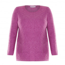 LUISA VIOLA SWEATER MAGENTA - Plus Size Collection