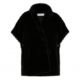 LUISA VIOLA FAUX FUR PONCHO - Plus Size Collection