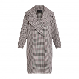 Marina Rinaldi Heritage Check Wool Coat - Plus Size Collection