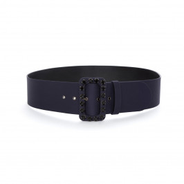 MARINA RINALDI BELT WITH JEWEL EMBELLISHED BUCKLE - Plus Size Collection