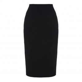 MARINA RINALDI BLACK PENCIL SKIRT WITH BACK SPLIT  - Plus Size Collection