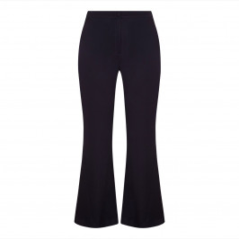 MARINA RINALDI SATIN BACK PALAZZO TROUSER BLACK - Plus Size Collection