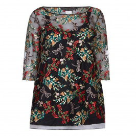 MARINA RINALDI EMBROIDERED TUNIC - Plus Size Collection