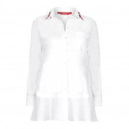 Marina Rinaldi embellished collar SHIRT - Plus Size Collection