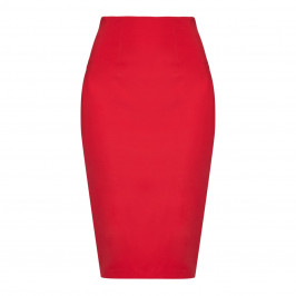 Marina Rinaldi red jersey stretch pencil SKIRT - Plus Size Collection