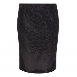 MARINA RINALDI SEQUIN EMBELLISHED BLACK SKIRT - Plus Size Collection