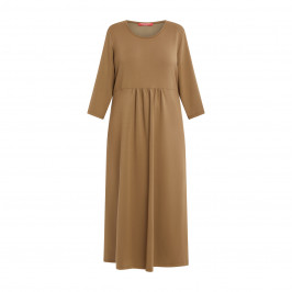 Marina Rinaldi Techincal Jersey Dress Olive  - Plus Size Collection