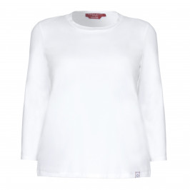 Marina Rinaldi white jersey long sleeve TOP - Plus Size Collection
