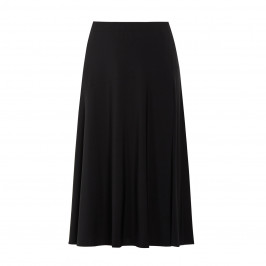 ELENA MIRO FLARE JERSEY SKIRT BLACK  - Plus Size Collection