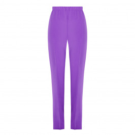 MARINA RINALDI FRONT CREASE PULL-ON TROUSER PURPLE - Plus Size Collection