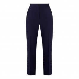 MARINA RINALDI FRONT CREASE TROUSERS NAVY  - Plus Size Collection