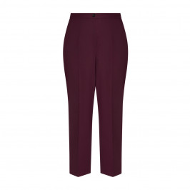 MARINA RINALDI ANKLE GRAZER TROUSER MAHOGANY - Plus Size Collection