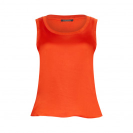 MARINA RINALDI VEST TANGERINE - Plus Size Collection