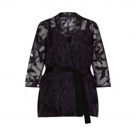 PERSONA BY MARINA RINALDI LACE JACKET BLACK - Plus Size Collection