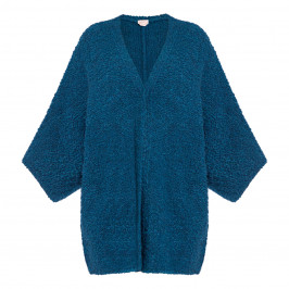 NOW BY PERSONA LONG CARDIGAN TEAL - Plus Size Collection