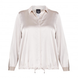 PERSONA BY MARINA RINALDI SATIN JACKET BUTTERMILK - Plus Size Collection