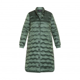 PERSONA BY MARINA RINALDI QUILTED PUFFA COAT GREEN - Plus Size Collection