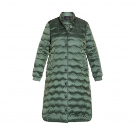 PERSONA BY MARINA RINALDI QUILTED PUFFER COAT GREEN - Plus Size Collection