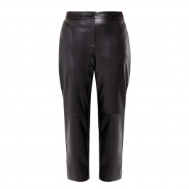 PERSONA BY MARINA RINALDI FAUX LEATHER TROUSERS BLACK - Plus Size Collection