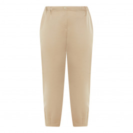 PERSONA BY MARINA SATIN SHEEN TROUSER CAMEL - Plus Size Collection