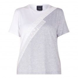 PERSONA BY MARINA RINALDI STRETCH JERSEY T-SHIRT WHITE  - Plus Size Collection