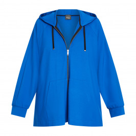 Persona by Marina Rinaldi Punto Milano Jersey Hoody Cobalt  - Plus Size Collection