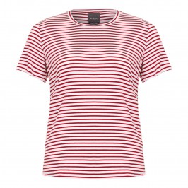 PERSONA red and white striped t-shirt - Plus Size Collection