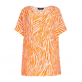 Verpass Tiger Print Top Orange - Plus Size Collection