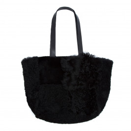 YOEK BLACK SHEEPSKIN BAG - Plus Size Collection