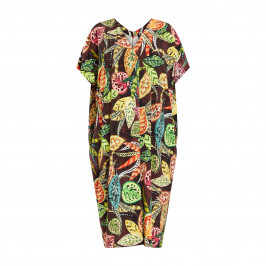 Yoek Stretch Jersey Jungle Print Dress - Plus Size Collection