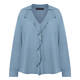 ELENA MIRO RUFFLE FRONT TUNIC TEAL 