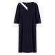 MARINA RINALDI MIDI FLARE DRESS NAVY
