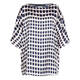 MARINA RINALDI ABSTRACT PRINT SATIN TUNIC 