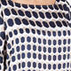 MARINA RINALDI ABSTRACT PRINT SATIN TUNIC 